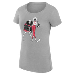 New Jersey Devils G-III 4Her by Carl Banks Women's Super-Slim Fit Lightweight Hockey Girls T-Shirt Heather Gray