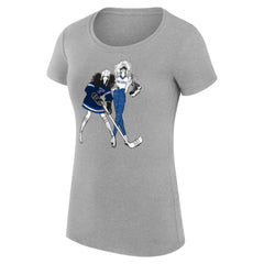 St. Louis Blues G-III 4Her by Carl Banks Women's Super-Slim Fit Lightweight Hockey Girls T-Shirt Heather Gray