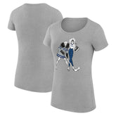 Tampa Bay Lightning G-III 4Her by Carl Banks Women's Super-Slim Fit Lightweight Hockey Girls T-Shirt Heather Gray
