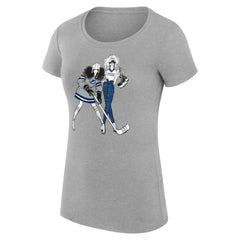 Tampa Bay Lightning G-III 4Her by Carl Banks Women's Super-Slim Fit Lightweight Hockey Girls T-Shirt Heather Gray