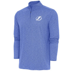 Tampa Bay Lightning Antigua Hunk Quarter-Zip Pullover Top Heather Royal