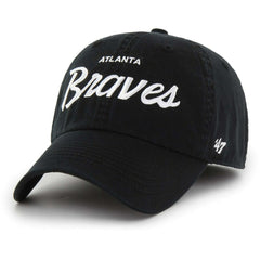 Atlanta Braves Crosstown Classic Franchise Fitted Hat Black | 47 brand