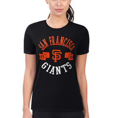 San Francisco Giants G-III 4Her by Carl Banks Women's Super-Slim Fit Lightweight City Graphic T-Shirt Black