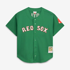 David Ortiz Boston Red Sox Cooperstown Collection Mesh Batting Practice Jersey - Kelly Green