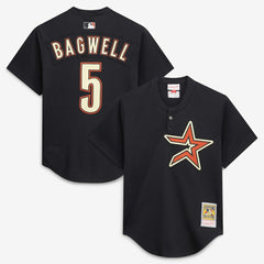 Jeff Bagwell Houston Astros Authentic Batting Practice Jersey Black | Mitchell & Ness