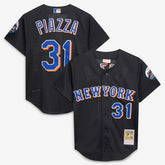 Mike Piazza New York Mets Cooperstown Collection 2000 Batting Practice Jersey - Black