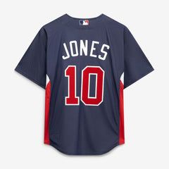 Chipper Jones Atlanta Braves Authentic Batting Practice Jersey Navy | Mitchell & Ness