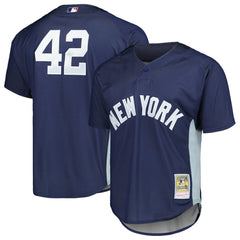 Mariano Rivera New York Yankees Mitchell & Ness Authentic Batting Practice Jersey - Navy