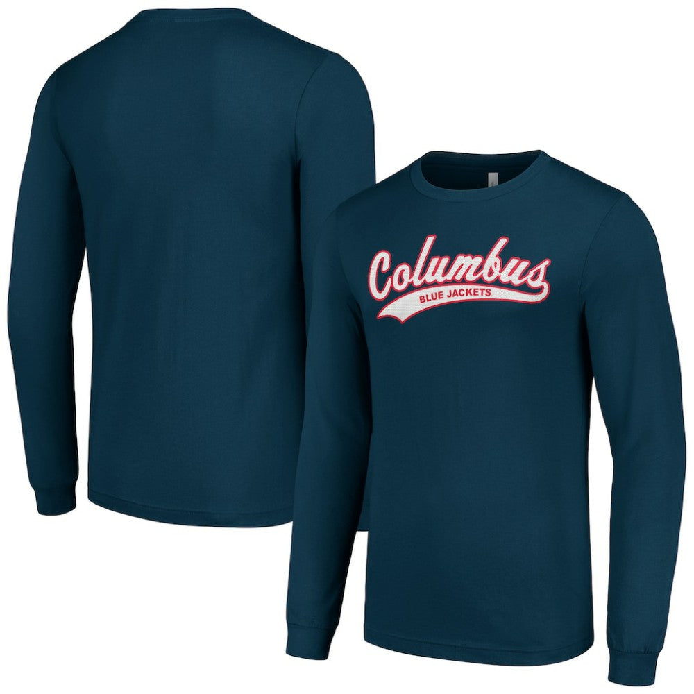 Columbus Blue Jackets Starter Tailsweep T-Shirt Navy