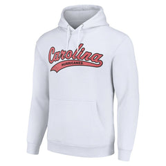 Carolina Hurricanes Starter Tailsweep Fleece Tri-Blend Pullover Hoodie White