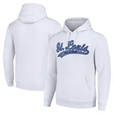 St. Louis Blues Starter Tailsweep Fleece Tri-Blend Pullover Hoodie White