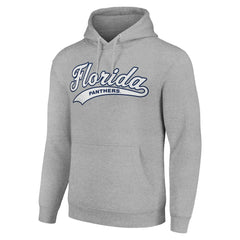 Florida Panthers Starter Tailsweep Fleece Tri-Blend Pullover Hoodie Heather Gray