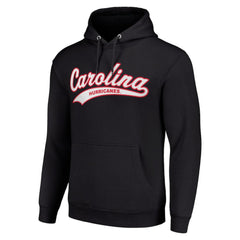 Carolina Hurricanes Starter Tailsweep Fleece Tri-Blend Pullover Hoodie Black