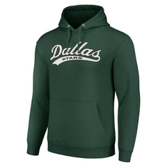 Dallas Stars Starter Tailsweep Fleece Tri-Blend Pullover Hoodie Green