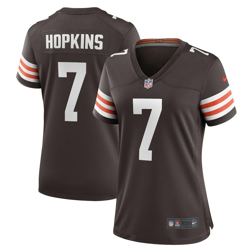 Dustin Hopkins Cleveland Browns Women's Team Game Jersey - Brown
