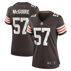 Isaiah McGuire Cleveland Browns Women's Team Game Jersey - Brown