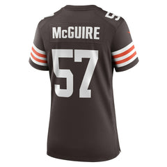 Isaiah McGuire Cleveland Browns Women's Team Game Jersey - Brown