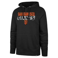 San Francisco Giants Base Slide Headline Pullover Hoodie Black | 47 brand