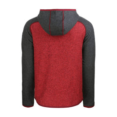 Chicago White Sox Cutter & Buck Stars & Stripes Mainsail Sweater-Knit Full-Zip Hoodie Heather Red/Heather Charcoal