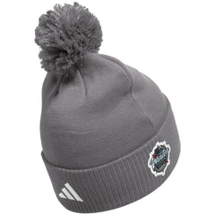 Vegas Golden Knights adidas 2024 NHL Winter Classic Cuffed Knit Hat with Pom Charcoal