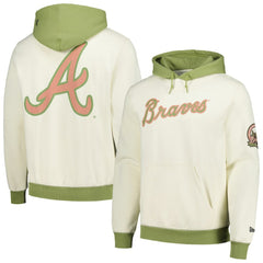 Atlanta Braves Color Pop Pullover Hoodie Cream/Green | New Era