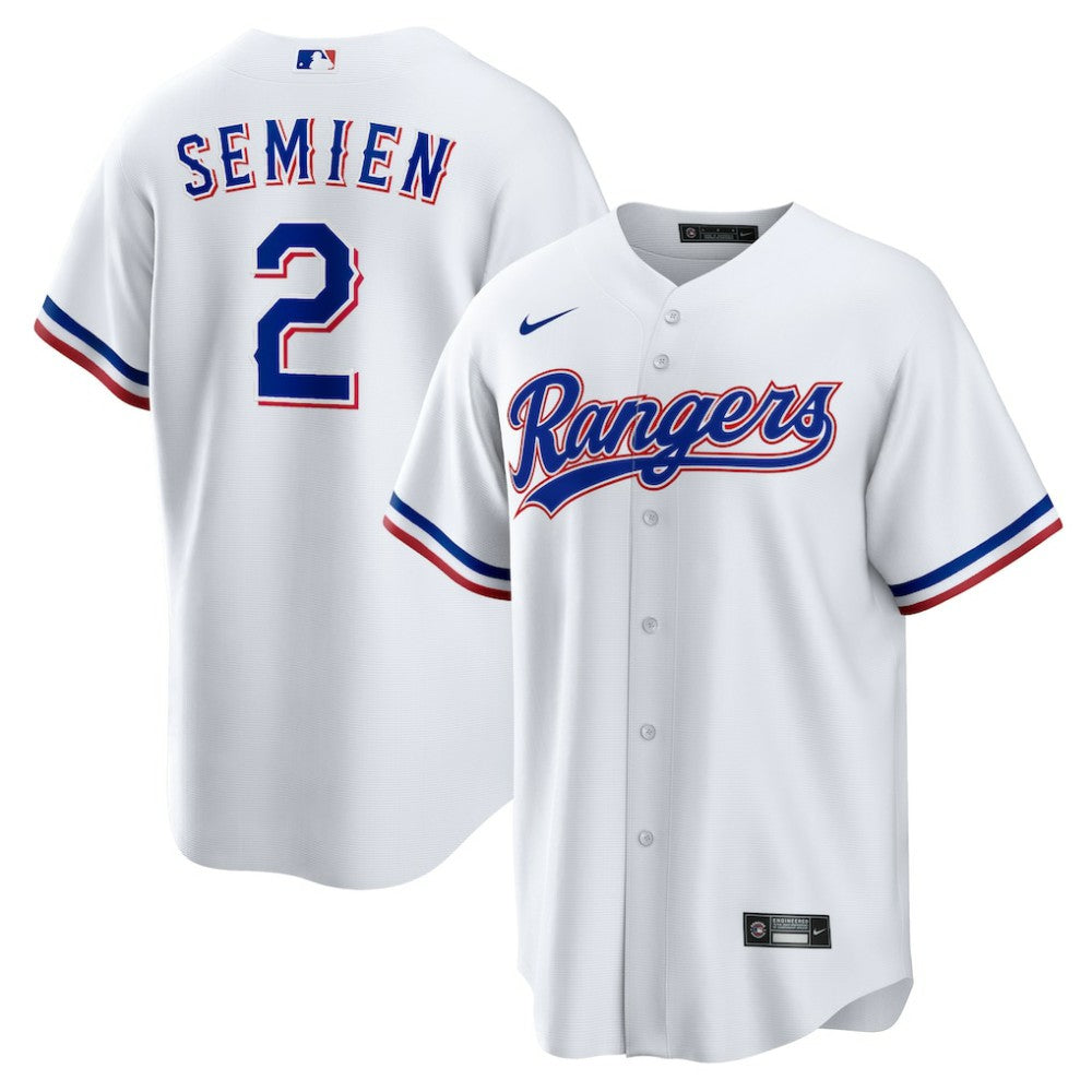 Marcus Semien Texas Rangers Youth Home Replica Player Jersey - White