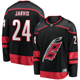 Seth Jarvis Carolina Hurricanes Fanatics Home Breakaway Jersey Black