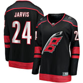 Seth Jarvis Carolina Hurricanes Fanatics Women's Home Breakaway Player Jersey Black
