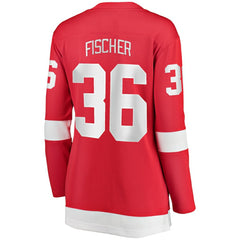 Christian Fischer Detroit Red Wings Fanatics Women's Home Breakaway Player Jersey Red