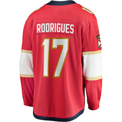 Evan Rodrigues Florida Panthers Fanatics Home Breakaway Jersey Red