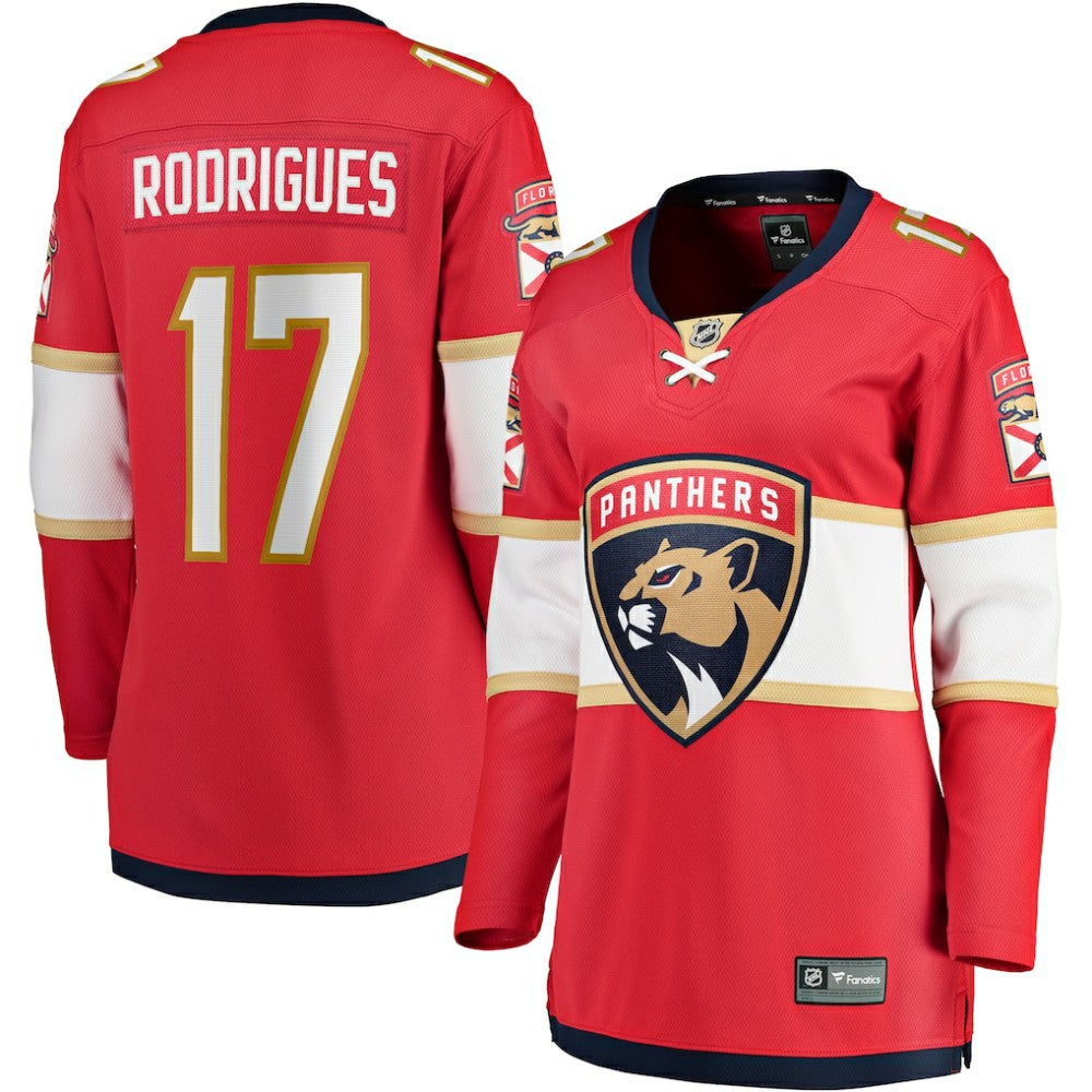 Evan Rodrigues Florida Panthers Fanatics Women's Home Breakaway Player Jersey Red