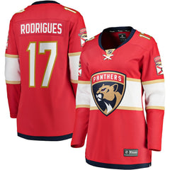 Evan Rodrigues Florida Panthers Fanatics Women's Home Breakaway Player Jersey Red
