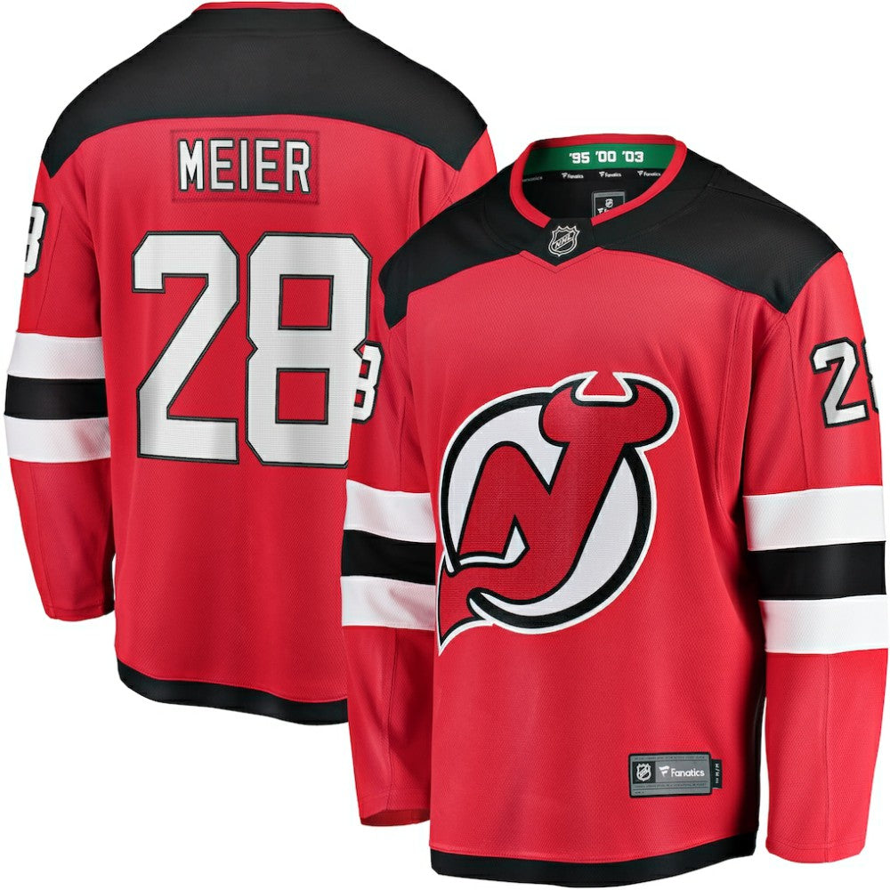 Timo Meier New Jersey Devils Fanatics Home Breakaway Jersey Red