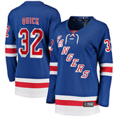 Jonathan Quick New York Rangers Fanatics Women's Home Breakaway Player Jersey Blue