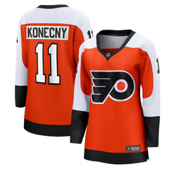 Travis Konecny Philadelphia Flyers Fanatics Women's Home Breakaway Player Jersey Orange