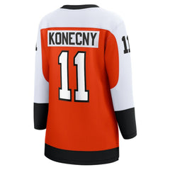 Travis Konecny Philadelphia Flyers Fanatics Women's Home Breakaway Player Jersey Orange