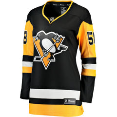 Kris Letang Pittsburgh Penguins Fanatics Women's Home Breakaway Player Jersey Black