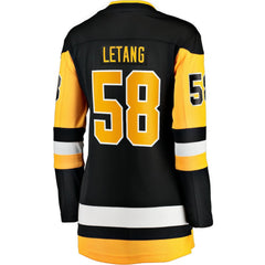 Kris Letang Pittsburgh Penguins Fanatics Women's Home Breakaway Player Jersey Black