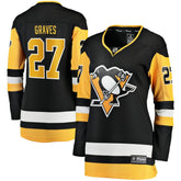 Ryan Graves Pittsburgh Penguins Fanatics Women's Home Breakaway Player Jersey Black
