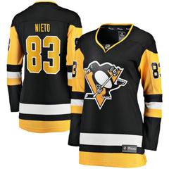 Matt Nieto Pittsburgh Penguins Fanatics Women's Home Breakaway Player Jersey Black