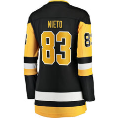 Matt Nieto Pittsburgh Penguins Fanatics Women's Home Breakaway Player Jersey Black