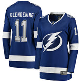 Luke Glendening Tampa Bay Lightning Fanatics Women's Home Breakaway Player Jersey Blue
