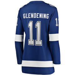 Luke Glendening Tampa Bay Lightning Fanatics Women's Home Breakaway Player Jersey Blue