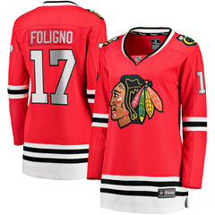 Nick Foligno Chicago Blackhawks Fanatics Women's Home Breakaway Player Jersey Red