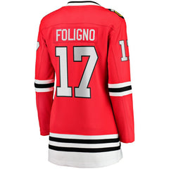 Nick Foligno Chicago Blackhawks Fanatics Women's Home Breakaway Player Jersey Red