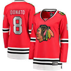 Ryan Donato Chicago Blackhawks Fanatics Women's Home Breakaway Player Jersey Red