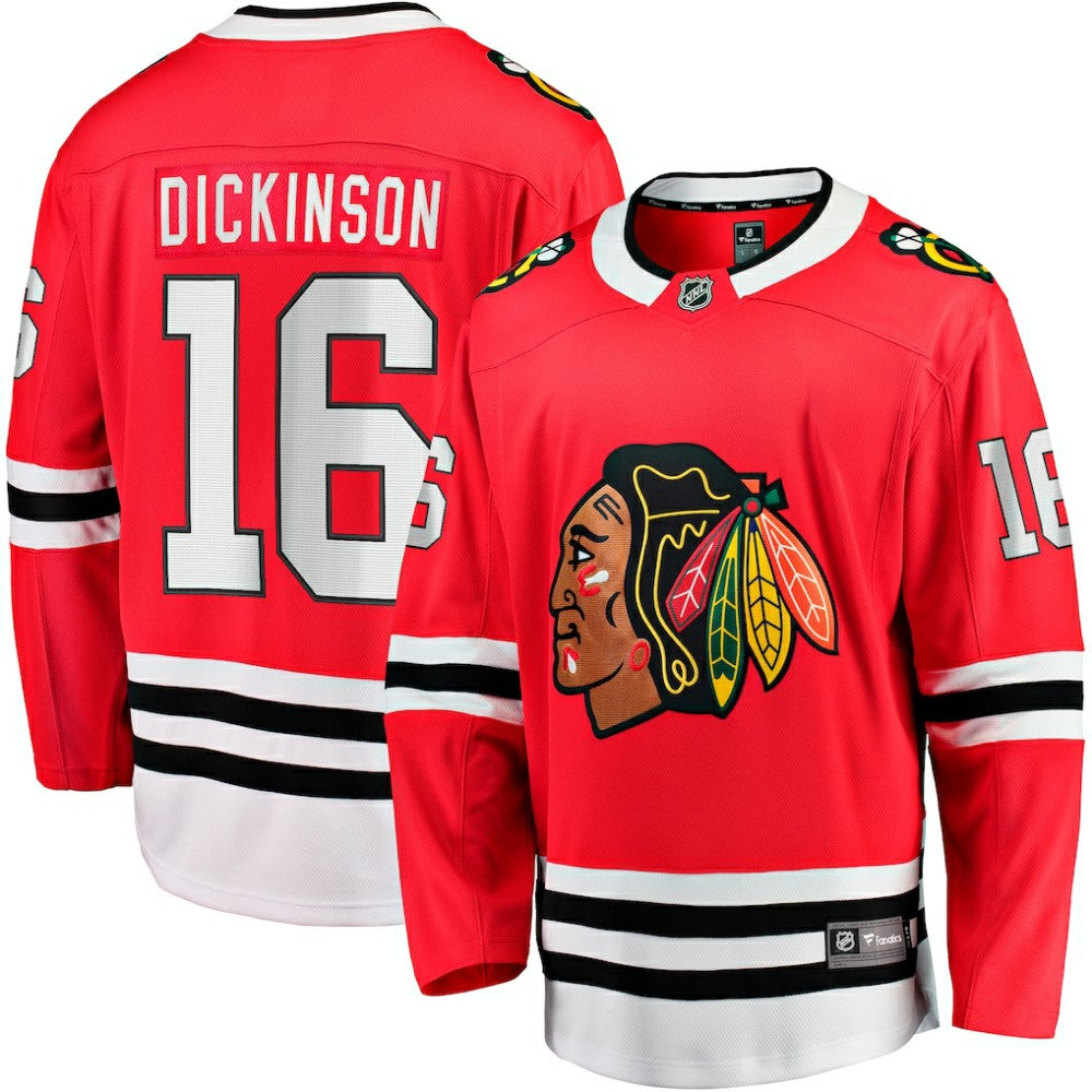 Jason Dickinson Chicago Blackhawks Fanatics Home Breakaway Jersey Red