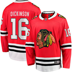 Jason Dickinson Chicago Blackhawks Fanatics Home Breakaway Jersey Red