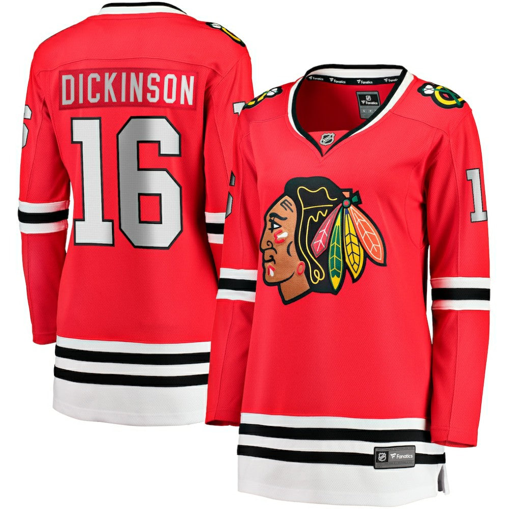 Jason Dickinson Chicago Blackhawks Fanatics Women's Home Breakaway Player Jersey Red