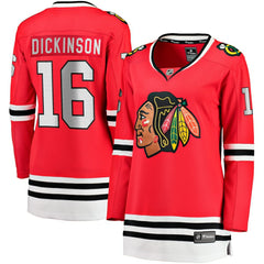 Jason Dickinson Chicago Blackhawks Fanatics Women's Home Breakaway Player Jersey Red
